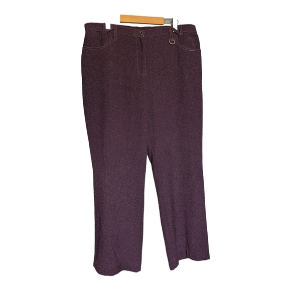 16 • Lana Lee • Plum Wool Blend Trousers - Picture 6 of 6